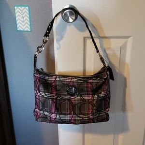 Coach hot pink glitter purse